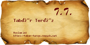 Tabár Teréz névjegykártya
